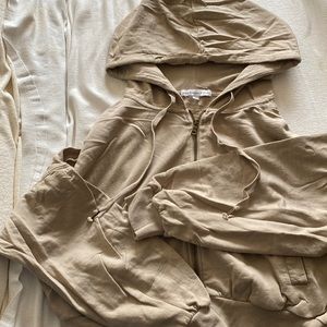 Young, Fabulous, & Broke Crop Hoodie, Size M